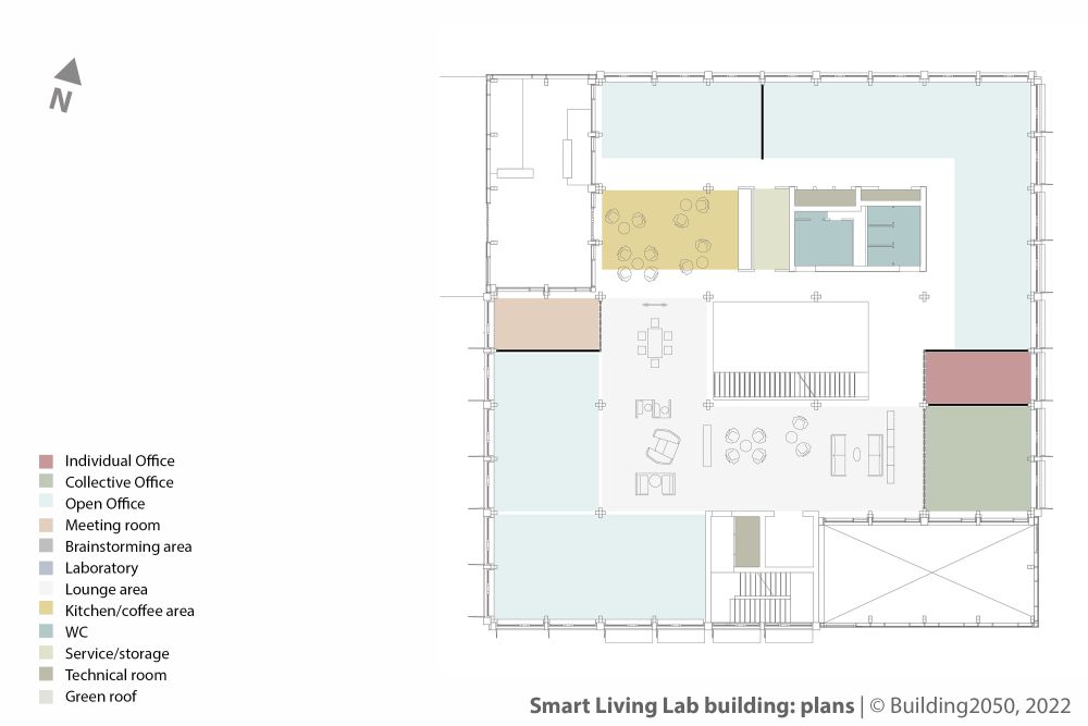 Plan du deuxième étage